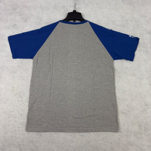 Rio 2016 Olympic T-Shirt NWT Raglan Gray Blue Size L Official Event Tee - Picture 7 of 11